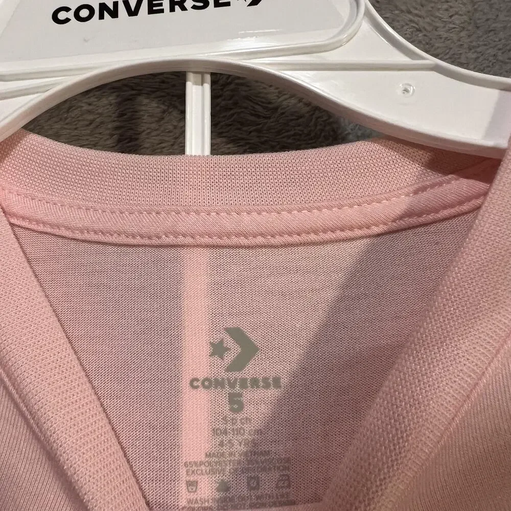 Converse Shirt Shorts Set Girls 5 Pink All Star Chuck Taylor 2 Piece Outfit